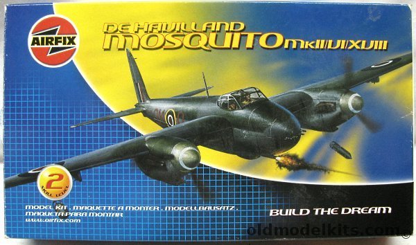Airfix 1/72 de Havilland Mosquito - Mk.II / VI / XVII -23rd Sq - 248/254 Sq - 1 Sq RAF, 03019 plastic model kit